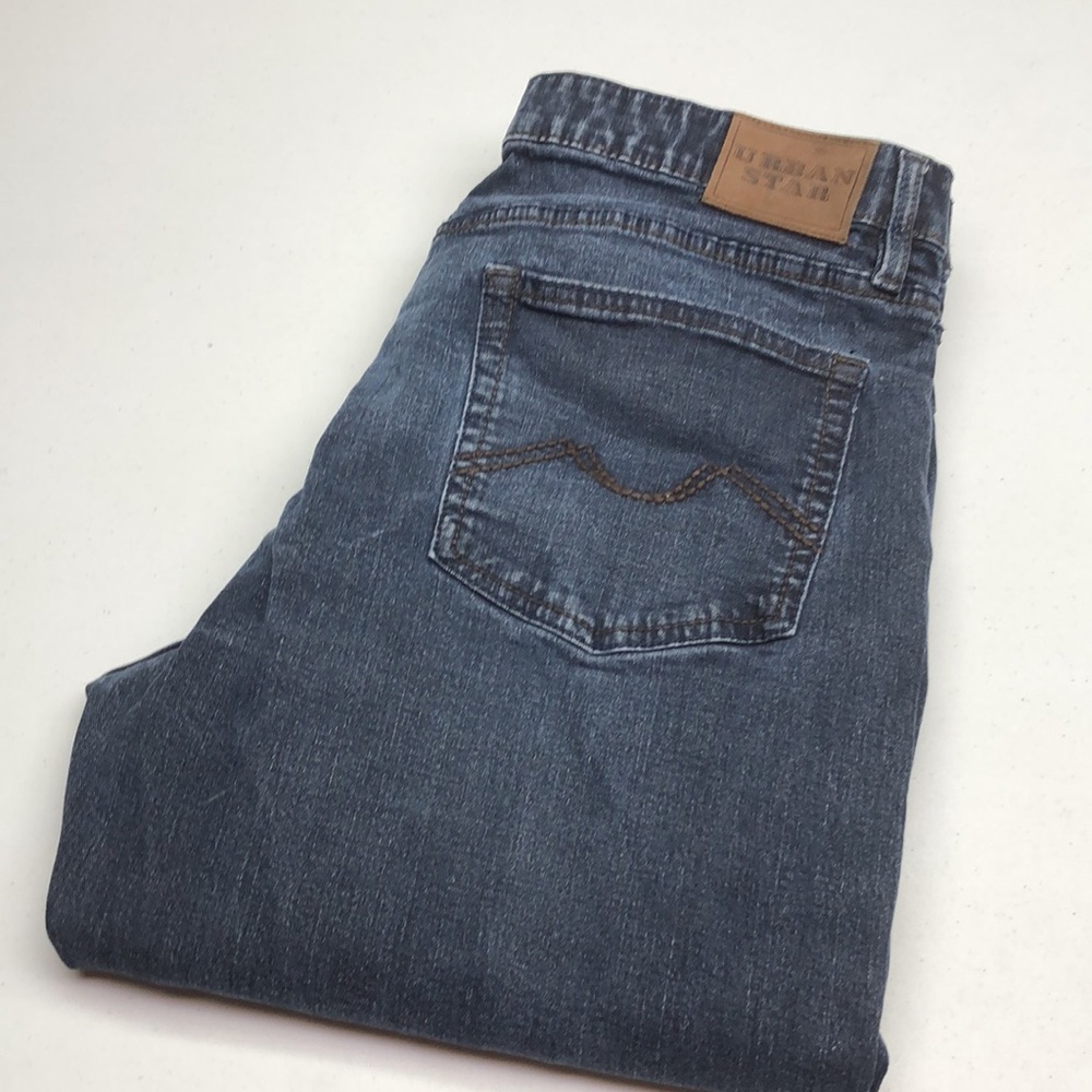 MENS URBAN STAR DARKWASH RELAXED FIT JEANS 40x33 ⭐️